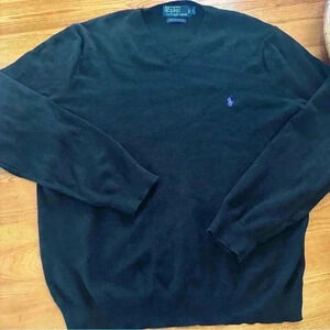 Polo by Ralph Lauren Pima cotton V-neck sweater men L